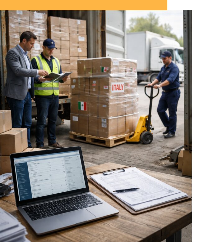 Доставка грузов из Италии: морские и авиаперевозки от 18605