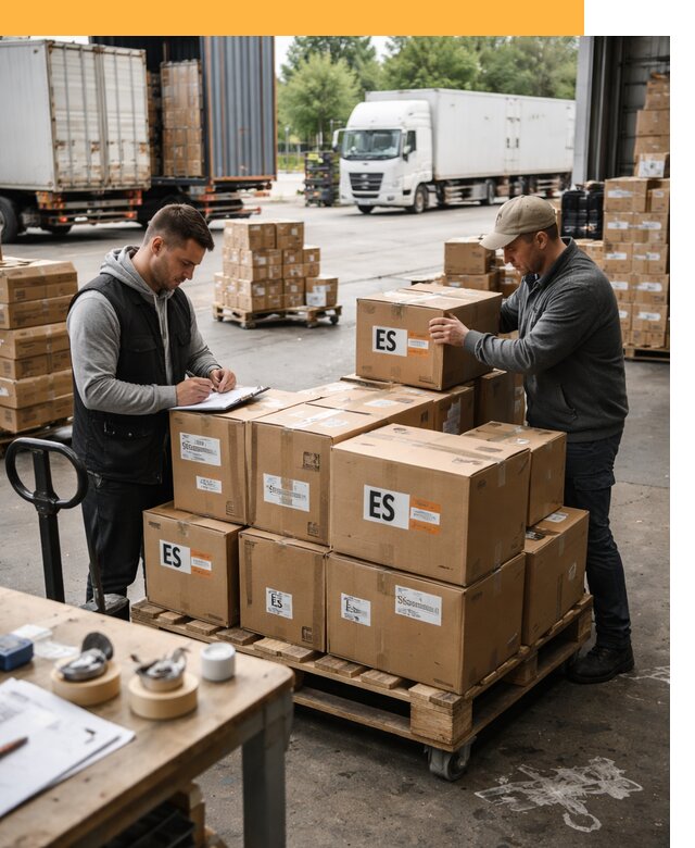 Доставка грузов в Испанию автотранспортом от 36176 руб