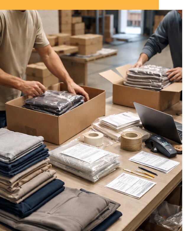 Перевозка одежды по миру от 7752 руб. с таможенным оформлением