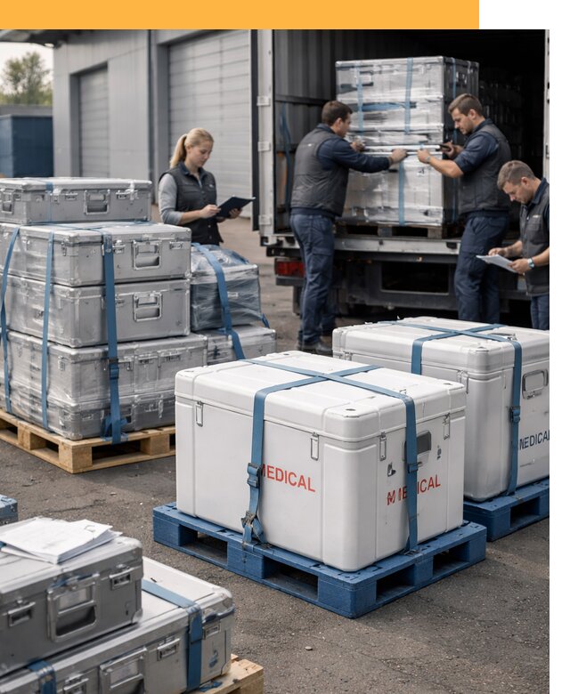 Перевозка медицинского оборудования по всему миру от 15504 руб